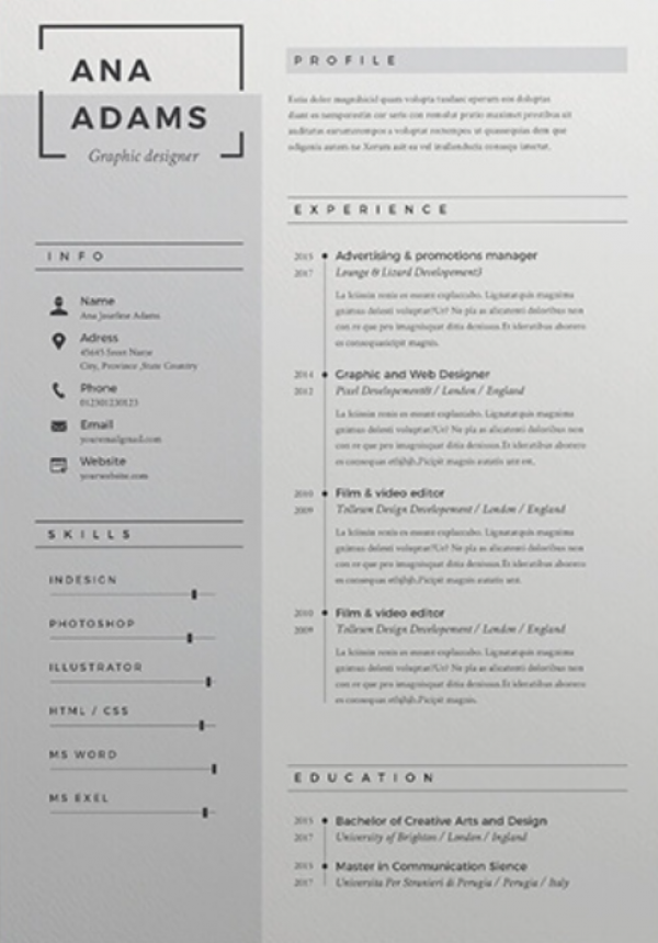 Desain CV Berkelas